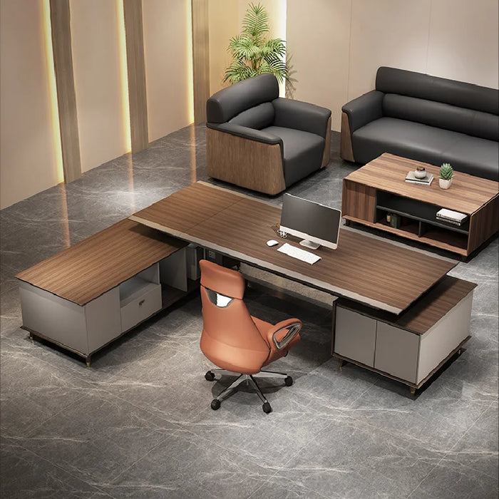 Organizer Reception Office Desk Corner Modern Aesthetic Executive Office Desk Computer Mesas De Computador Luxury Furniture