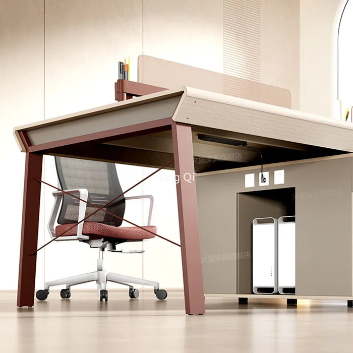 Luxury European Office Desk Boss Conference Light Luxury High Quality Computer Desks Designer Organizer Bureau Dining Room Sets