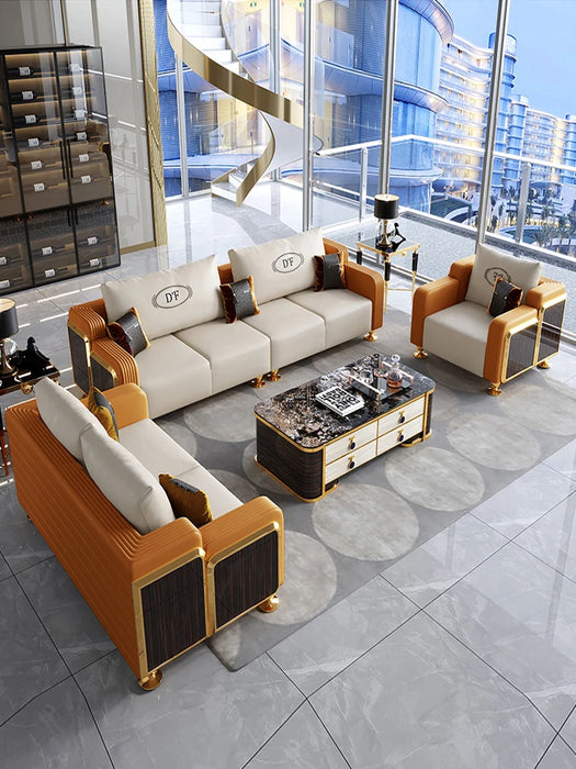 American luxury living room 123 combination sofa
