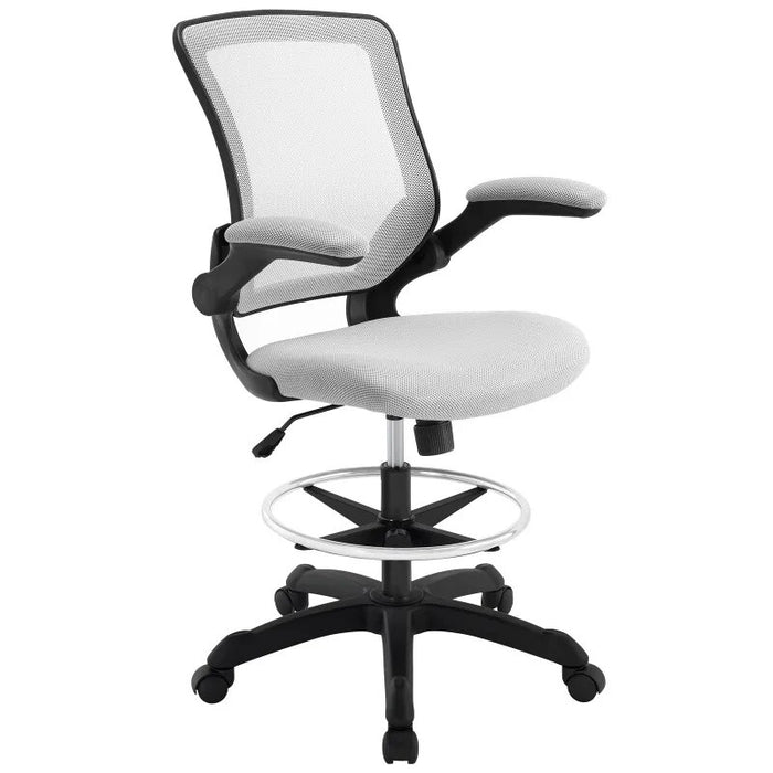 Modway Veer Drafting Chair in Gray Ergonomic Chair  Computer Chair  Office Furniture