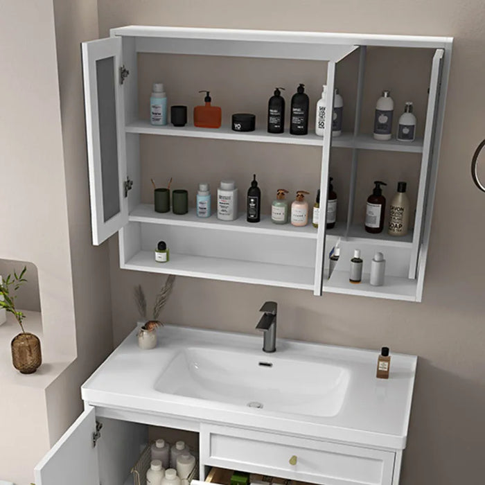 New Ceramic Integrated Bathroom Cabinet Basin Oak Sink Washbasin Bathroom Cabinet Combination Gabinete Toilet Furniture YX50BC