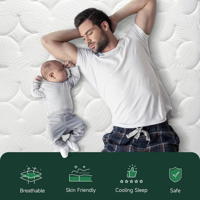 Mattress, 12 Inch Hybrid Queen Mattress in a Box, 3 Layer Premium Foam with Pocket Springs for Motion Isolation,Medium Firm Feel
