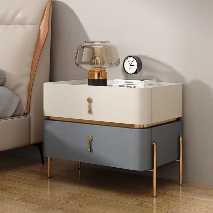 Nordic Dressers Nightstand Cabinets Bedroom Square Storage Drawers Salon Nightstand Modular Table De Chevet Modern Furniture