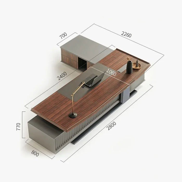 Workflow Desktop Office Desk Corner Executive Makeup Laptop Coffee Meeting Office Desk Stand Scrivania Angolare Furniture HDH