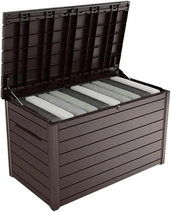 XXL 230 Gallon Plastic Deck Storage Container Box Outdoor Patio Garden Furniture 870 Liters