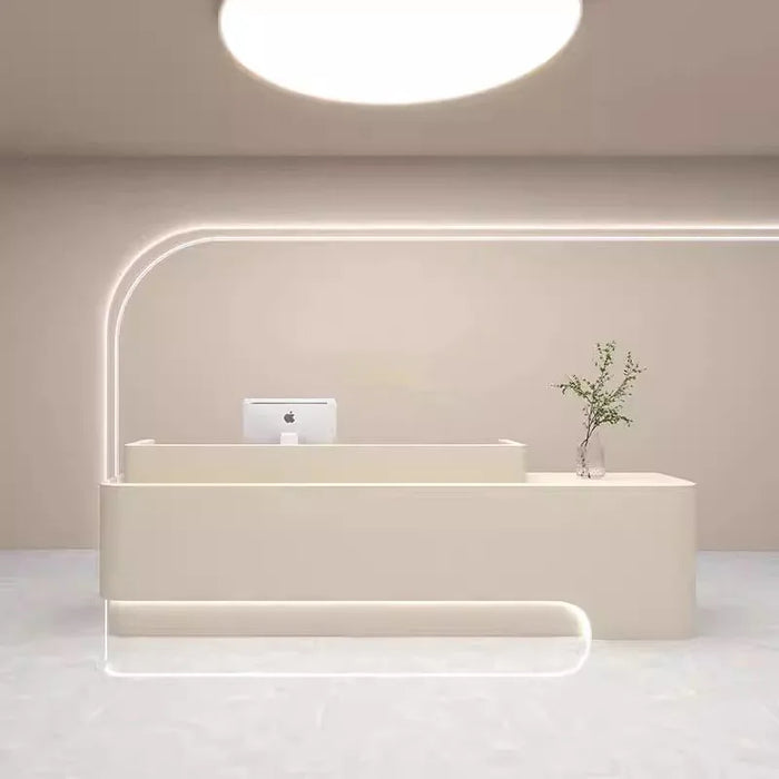Supermarket Lectern Reception Desk Counter Store Information Nail Conference Reception Desk Luxury Mostrador Luxury Furniture
