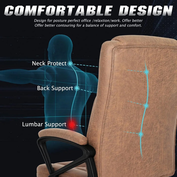 Executive Desk Chair High Back Office Chair With Adjust Height Armchair Living Room Chairs Sofa Furniture for Home Ergonomic