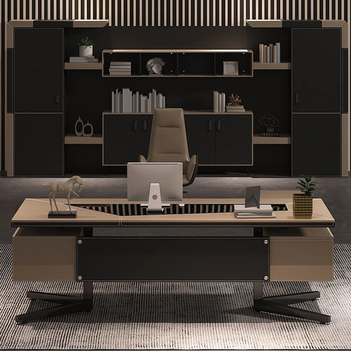 Wood Accessories Office Desk Computer Meeting Executive Conference Desk Organizer Corner Escritorios De Oficina Luxury Furniture