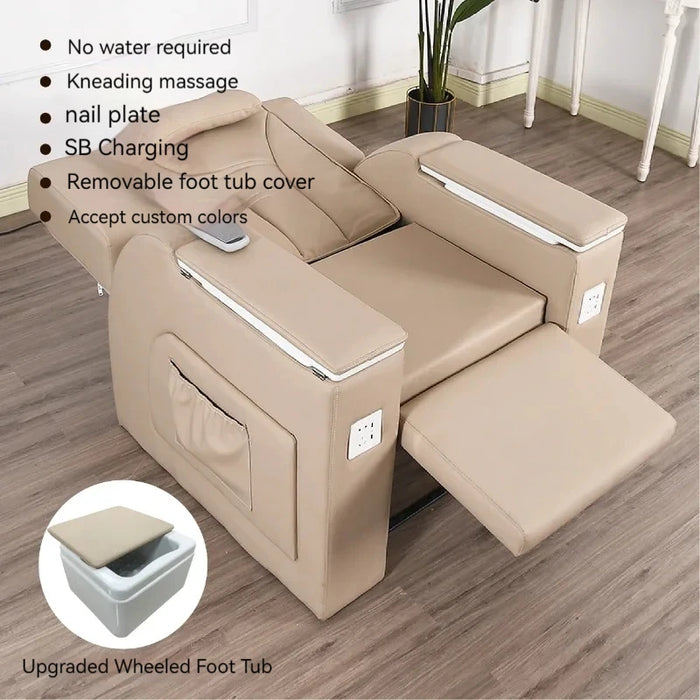 Luxury Salon Pedicure Chairs Massage Ear Cleaning Hairdresser Pedicure Chairs Nail Lounge Electric Poltrone Furniture MR50PC