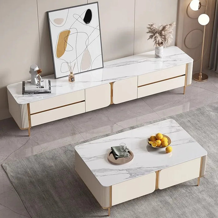 White Tv Stand Display Cabinet Unit Modern Consoles Table Television Monitor Coffee Muebles Para Casa Living Room Furniture