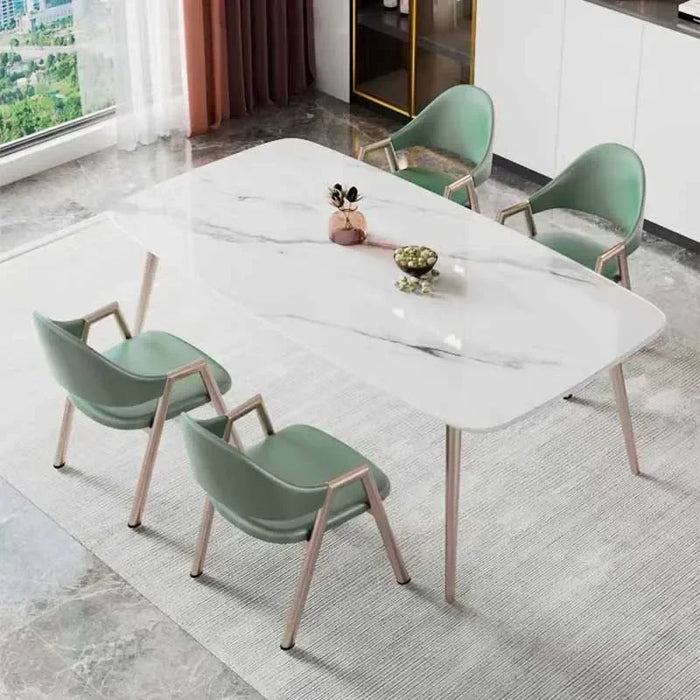 Small Waterproof Dining Table Set Legs Metal White Kitchen Makeup Coffee Tables Outside Modern Mesas De Jantar Home Furniture