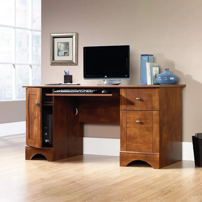 Computer Desk Brushed Maple Finish Freight Free Table Study Writing Office Furniture