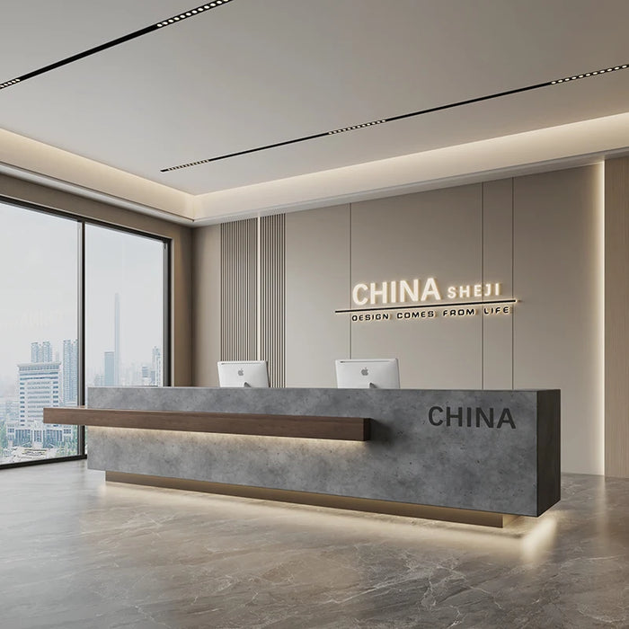 Podium Office Reception Desk Bar Counter Church Shop Study Reception Desks Modern Hospital Mostrador Recepcion Salon Furniture