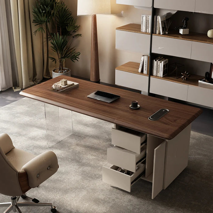 Work Meeting Office Desk Standing Laptop Executive Office Desk Writing Leadership Bureau Escritorio Office Furniture MZ50OC