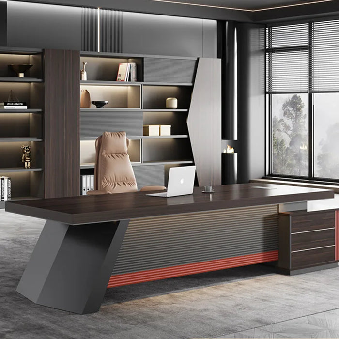 Drawers Office Desk Executive Storage Conference Luxury Work Table Workstation Bedroom Scrivania Ufficio Lavoro Home Furniture