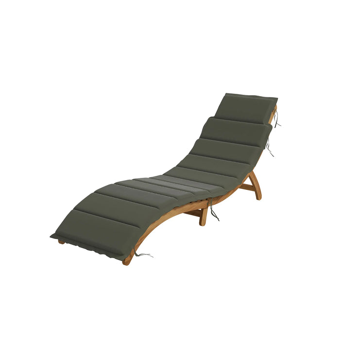 71.6" Long Acacia Chaise Lounge Set with Cushions and Table  for Patio,Beach,Yard,Pool