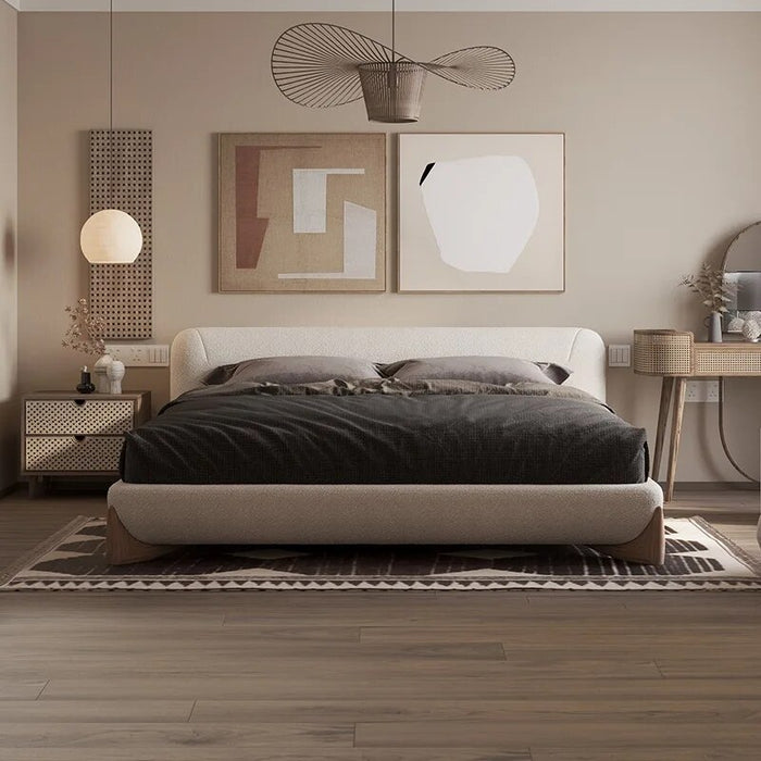 Simple Modern Queen /King Size Bed Frame Bedroom Furniture Velvet Double Bed For Adults With Storage Designer Home Furniture