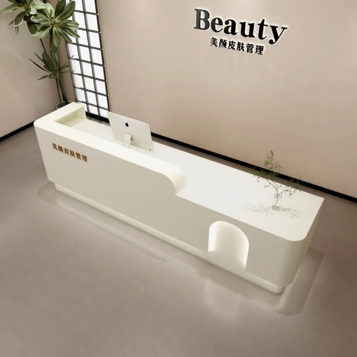 Office Front Reception Desks Modern Vanity Counter Restaurant Salon Small Reception Desks Beauty Mesa De Escritorio Furniture