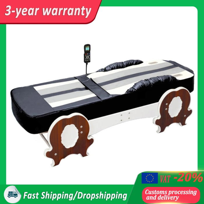 jade stone massage bed Electric massage Track Full Body Jade Thermal Heating Massage chair Bed Roller christmas New Year Gift