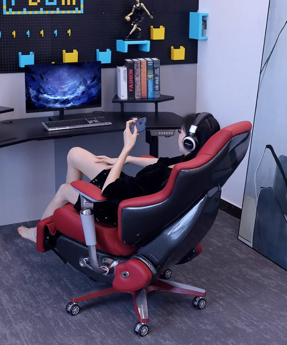 Smart esports Chair Men's and women's ergonomic rotating home computer chair Leather video game chair