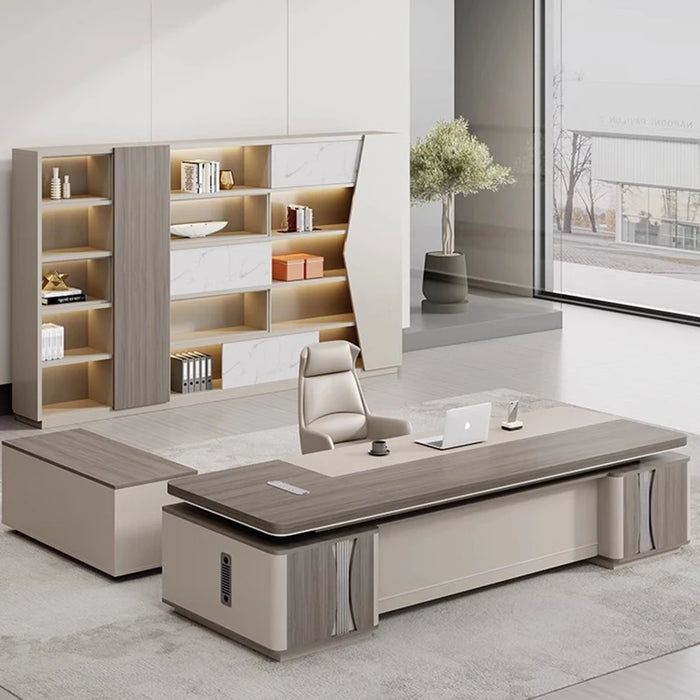 Boss Desk Simple Modern Fashionable Light Luxury CEO Office Furniture Desk Combination Manager Single Boss Desk Combination