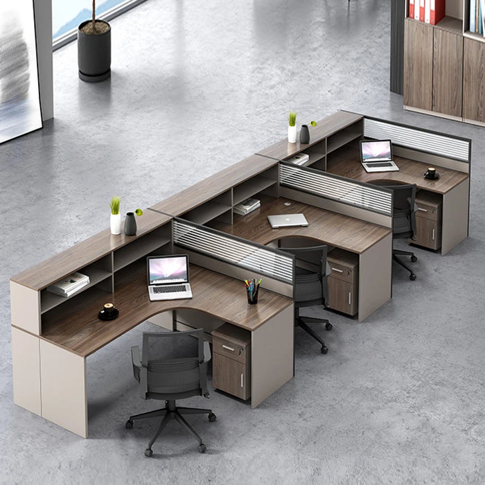 Black Cross-bonding Boss Reception Office Desk Conference Floor Free Shipping Computer Desks Bureau Meuble Home Luxury Furniture