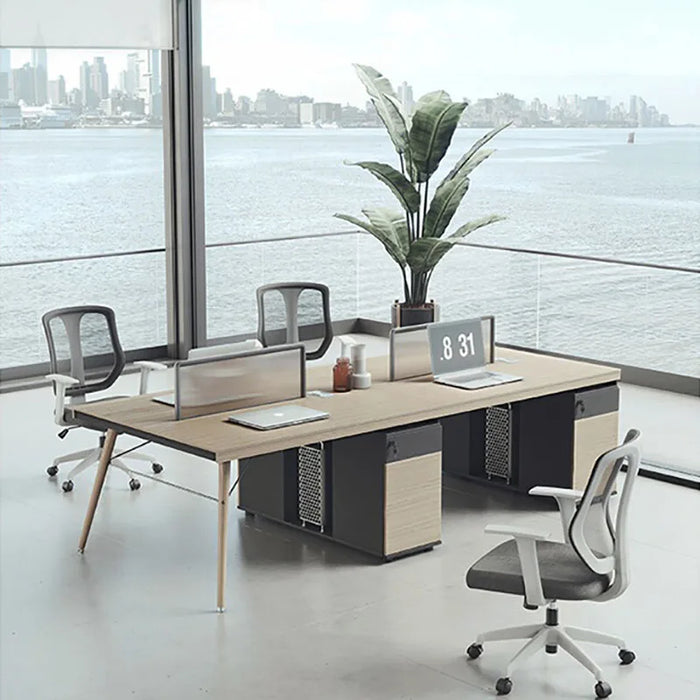 Wooden Executive Writing Desk Storage Setup Student Modern Desk Work Workbench Escrito rio Con Cajones Home Office Furniture