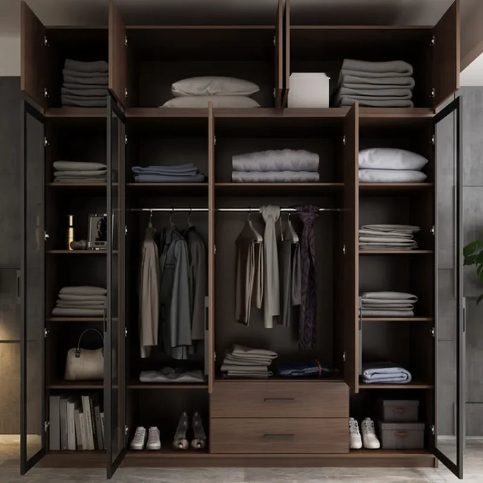 Luxury Armoire Wardrobe Drawers Handle Shelf Partition Bedroom Storage Divider Wardrobes Armadio Camera Da Letto Home Commodity