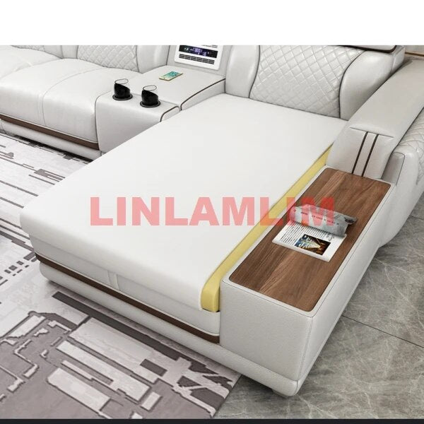Genuine Leather Sofa Cama Leather Couch Big Sofas Sleeper Sofa Set Living Room Furniture Sofas Modernos Para Sala Sectional Sofa