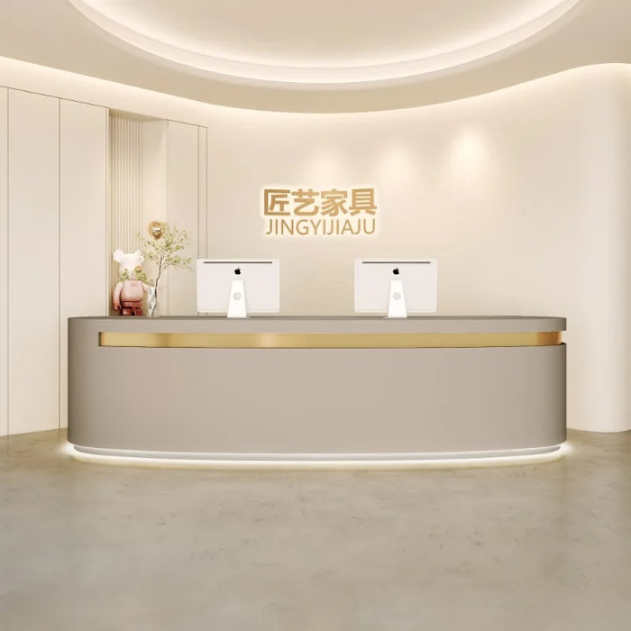 Counter Executive Reception Desks Vanity Office Restaurant Shop White Front Reception Desk Beauty Escritorio Salon Furniture