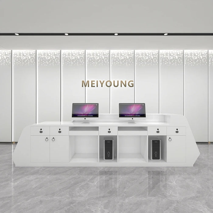 Luxury Register Reception Desks Office Pulpit Executive Commercial Reception Desks Club Mostrador Recepcion Bar Furniture