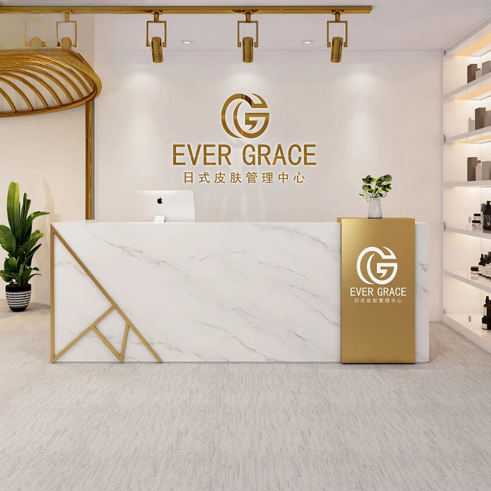 Office Stand Reception Desk Front Desk Podium Store Information Reception Desk Luxury Restaurant Empfangstheke Bar Furniture