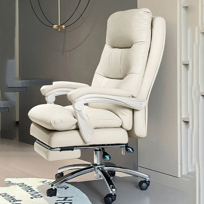 Comfortable sedentary home Ergonomic computer chair backrest reclined business boss study luxury furniture office sofa chair