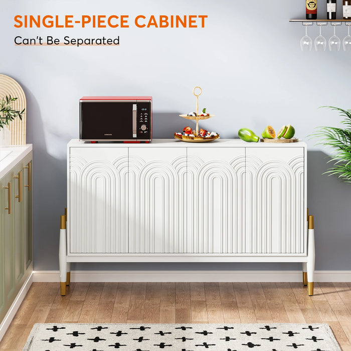 Tribesigns Sideboard Buffet Cabinet with Storage, 59" Kitchen Storage Cabinet with 4 Doors, Accent Console Television Table