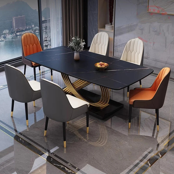 Luxury Modern Table Dinning Kitchen Balcony Dinner Marble Table Coffee Dressing Hotel Muebles Dining Room Table And Chairs Set