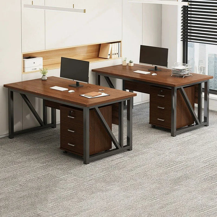 Executive Setup Office Desk Reception European Dark Storage Computer Desks Student Study Escritorios De Ordenador Furnitures