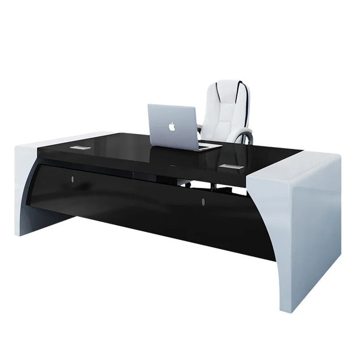 Office furniture boss desk president table simple modern fashion baking paint manager office desk chair assembly Taipan desk