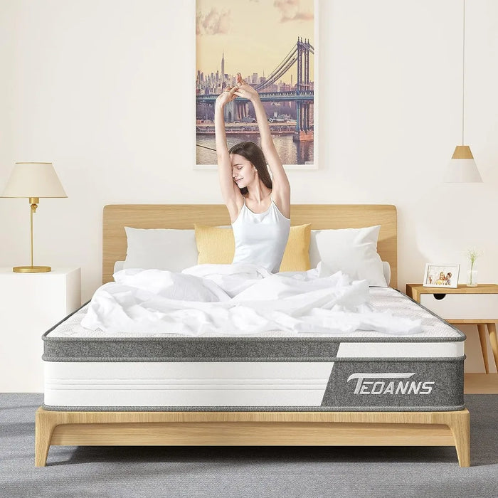 Mattress, 12 Inch Medium Firm Mattress in a Box, Hybrid Mattress Full Size for Pressure Relief & Supportive, CertiPUR-US