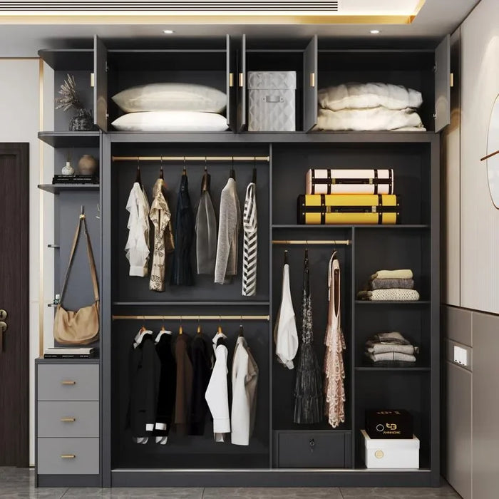Clothes Storage Wardrobes Drawers Wardrobe Rack Cabinets Sliding Desing Partition Wardrobe Luxury Armoires De Chambre Furniture