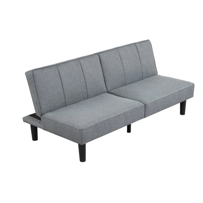Mainstays Studio Futon, Gray Linen Upholstery Living Room Furniture  Sofas for Living Room Sofa Set Living Room Furniture