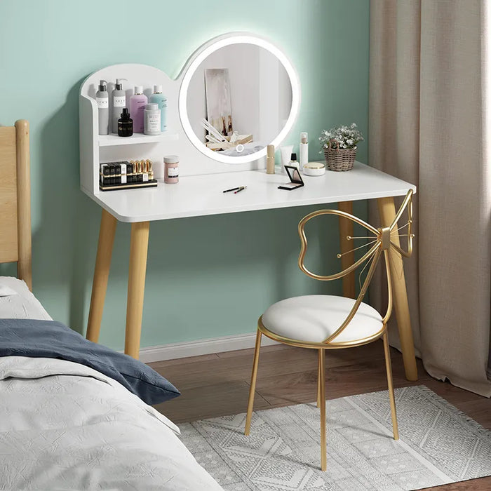Bedroom Mirror Vanity Table Makeup Light Console Luxury Dressing Table Modern Coffee Large Beauty Penteadeira Home Furniture