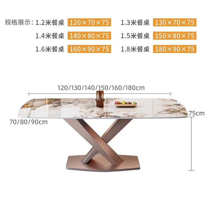 Luxury Mobile Dining Table Hallway Room Desk Kitchen Design Center Dining Table Salon Mesas De Jantar Living Room Furniture