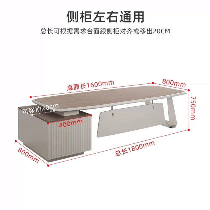 Female Boss Business Office Desk Simple Modern Light Luxury Furniture High-end Boss Desk Simple Manager Office Desk Simple
