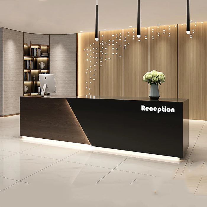 Modern Front Desk Reception Counter Cashier Restaurant Register Counter Salon Clothing Rezeption Desk Beauty Office Furniture