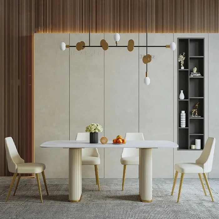 Luxury Italian Dining Table Kitchen Console Center Dinner Table End Restaurant Office Muebles De Cocina Garden Furniture Sets GM