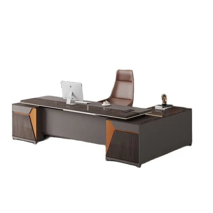 Simple modern office large shift desk office furniture desk chair combination