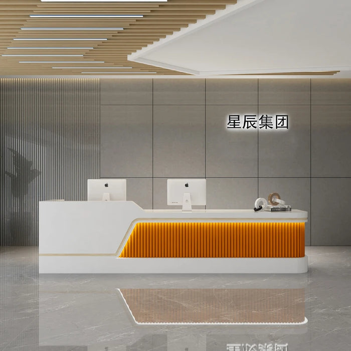 Luxury Store Reception Desks Check Out White Advisory Cashier Pulpit Beauty Salon Lighting Cabinet Bureau Meuble Salon Furniture
