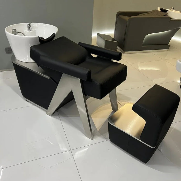 Hairdressing Shampoo Chair Beauty Salon Head Spa Equipment Water Circulation Head Therapy Silla Hairdresser Furniture GY50GP