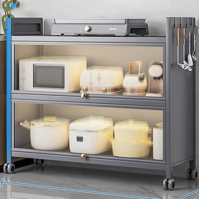 Laden Display Shelves Sideboard Shelf Modern Chinese Dining Dish Drawers Glass Sideboard Kitchen Armario Cozinha Furniture HDH