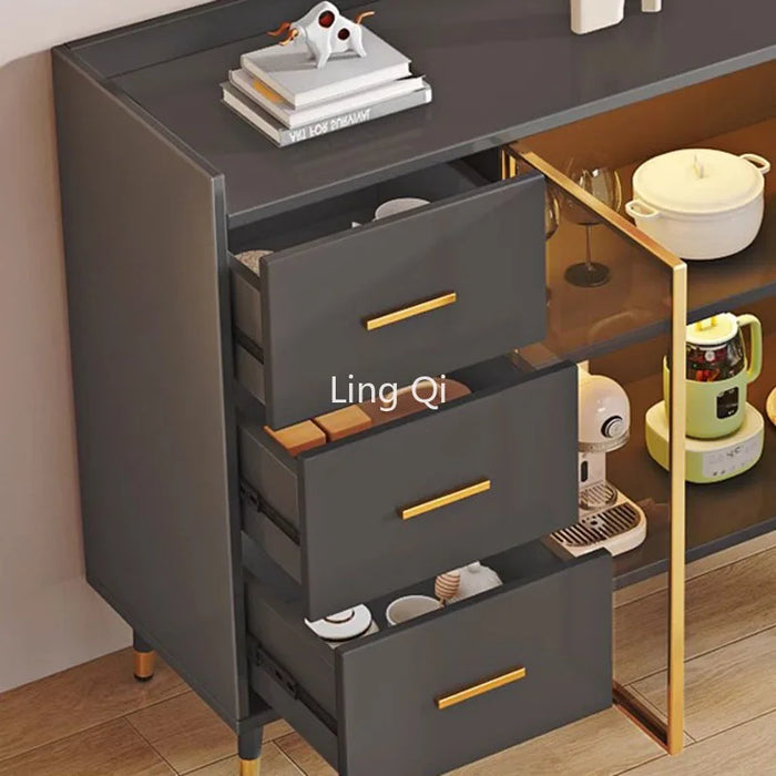 Multifunctional Large Side Cabinet Showcase Luxury Nordic Modern Cabinet Display Space Saving Muebles De Cocina Home Furniture